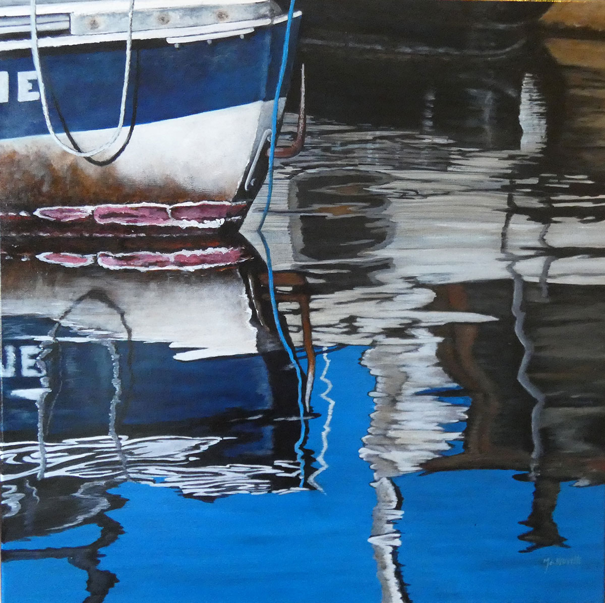 Reflet au port