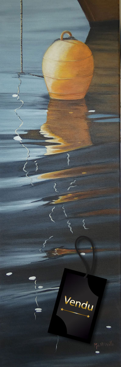 reflet de balise jaune