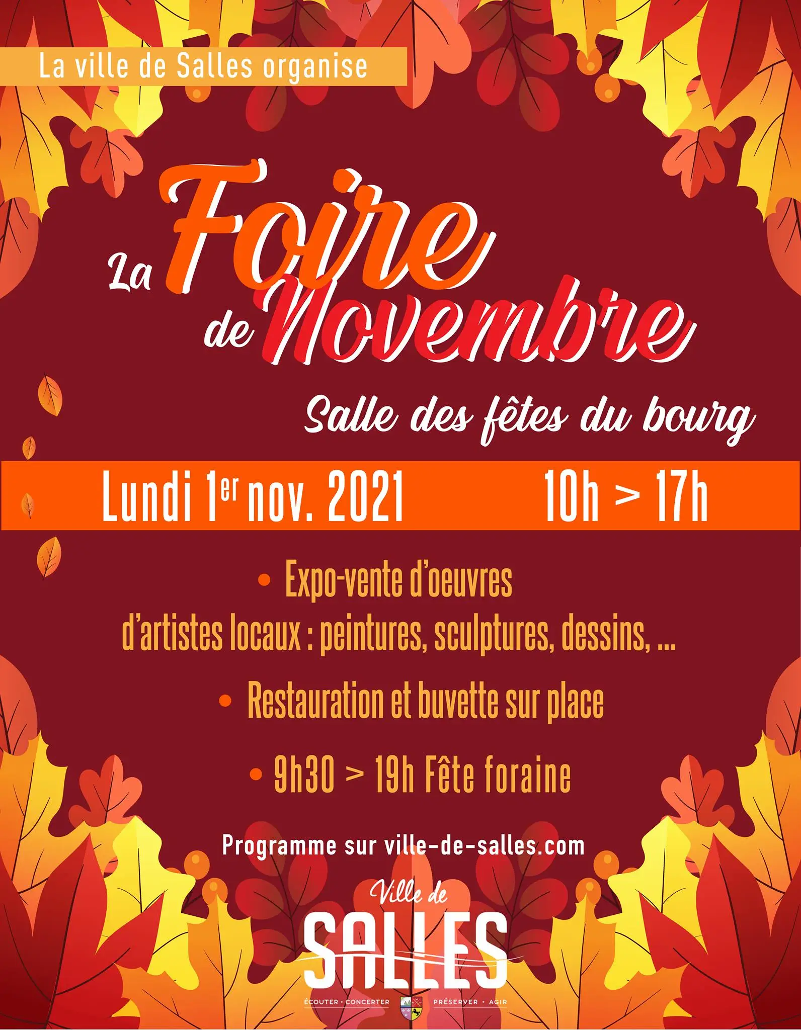 la foire de novembre salles 2021 11 01
